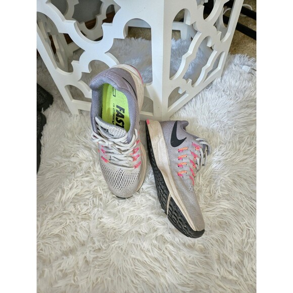 Nike Zoom Pegasus 33 Running Shoes Women Size 7 US Athletic Grey 831356-006 - Picture 2 of 11